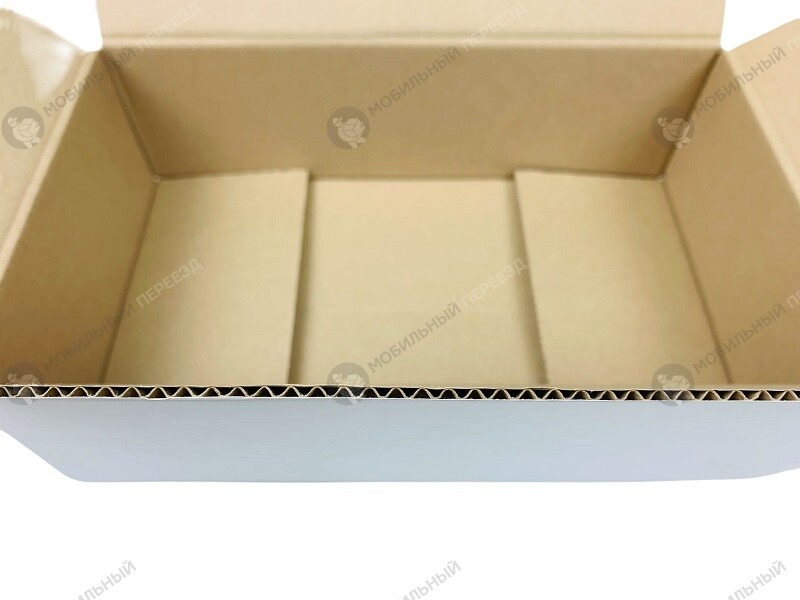 Белая картонная коробка №68